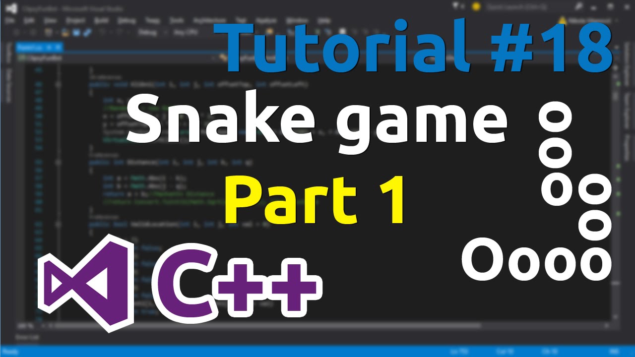 C Tutorial 18 Simple Snake Game Part 1 
