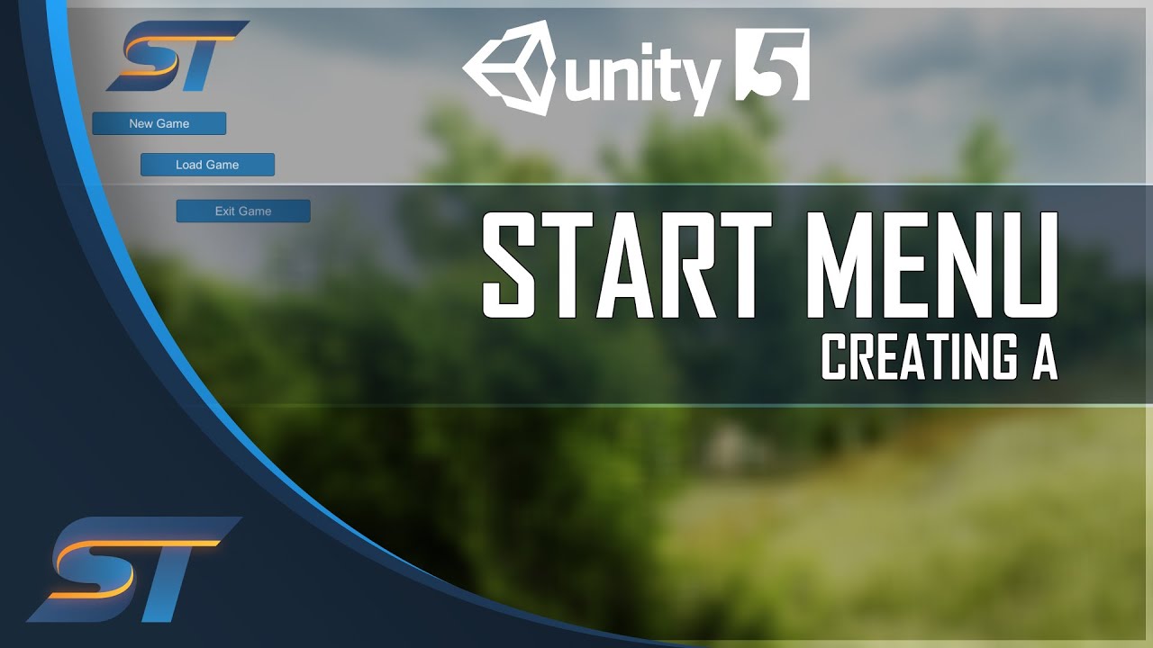 Creating a Start Menu / Main Menu in Unity 5 - Game Designers Hub