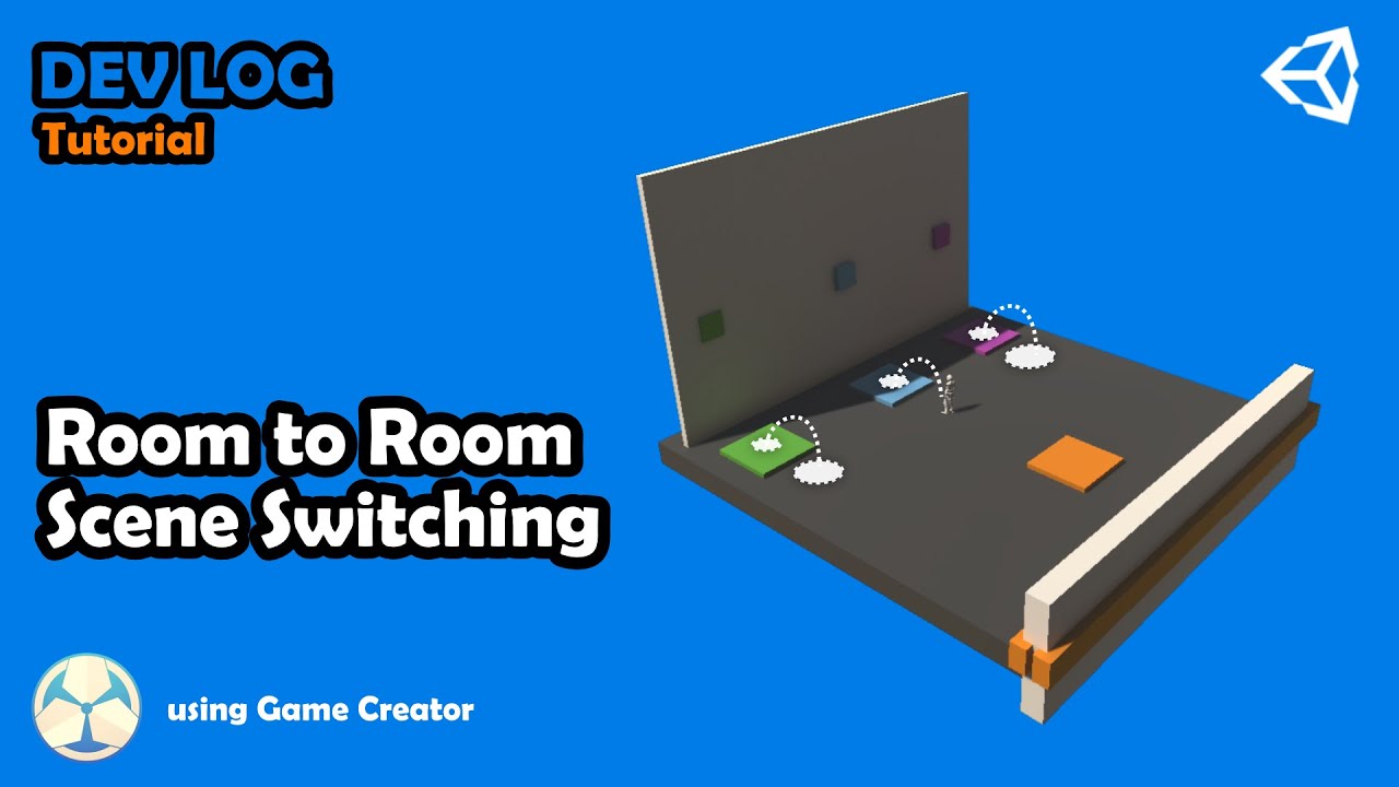 Switching room. Game creator Unity. Switch Room.