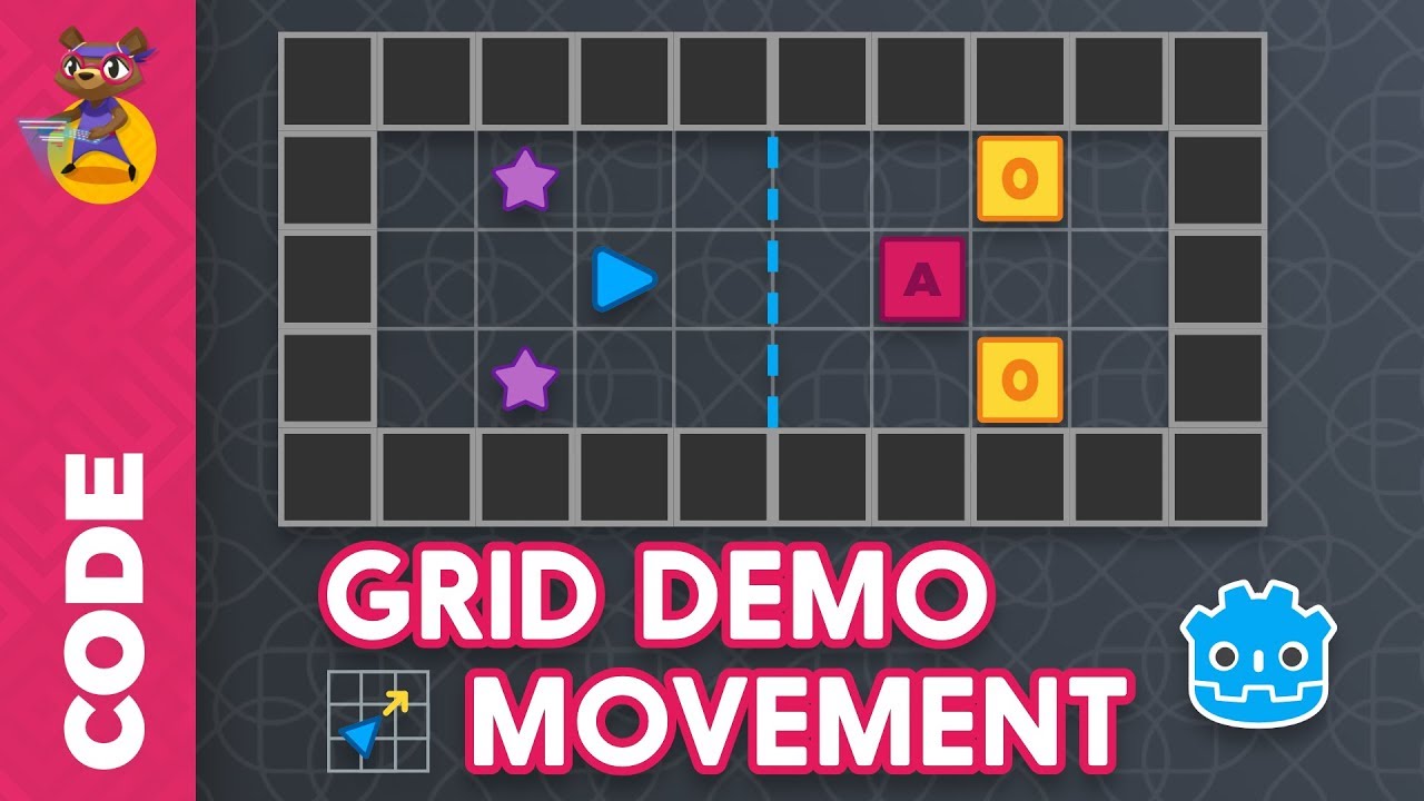 Grid-based movement Godot 3 demo overview - Game Designers Hub