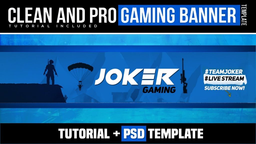 How To Make Gaming Banner For Youtube Channel Tutorial Psd Template Technical Ustad Game Designers Hub