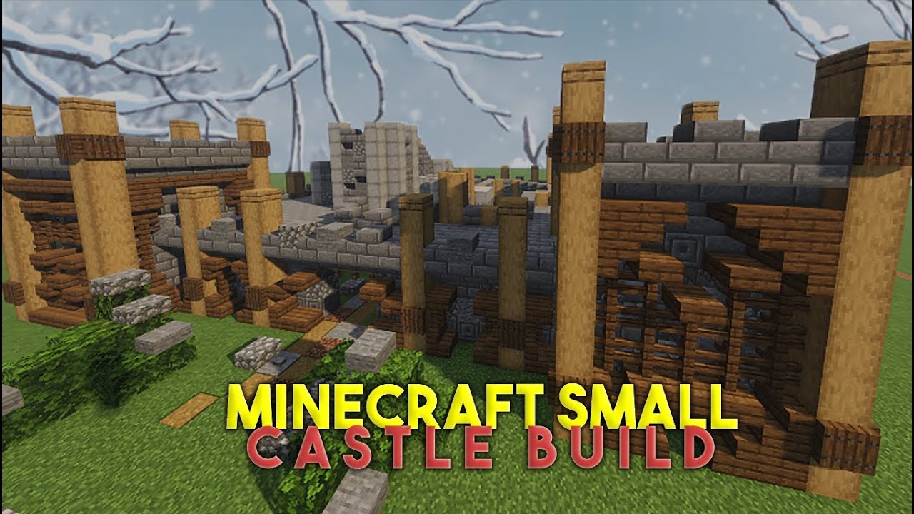 Minecraft How to build a Small mini castle tutorial with your own