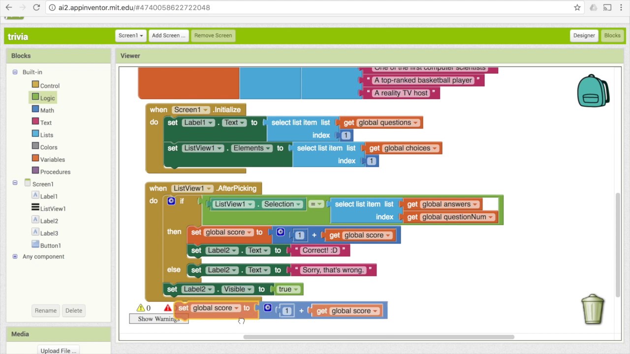 Mit App Inventor Tutorial Game Tutorial