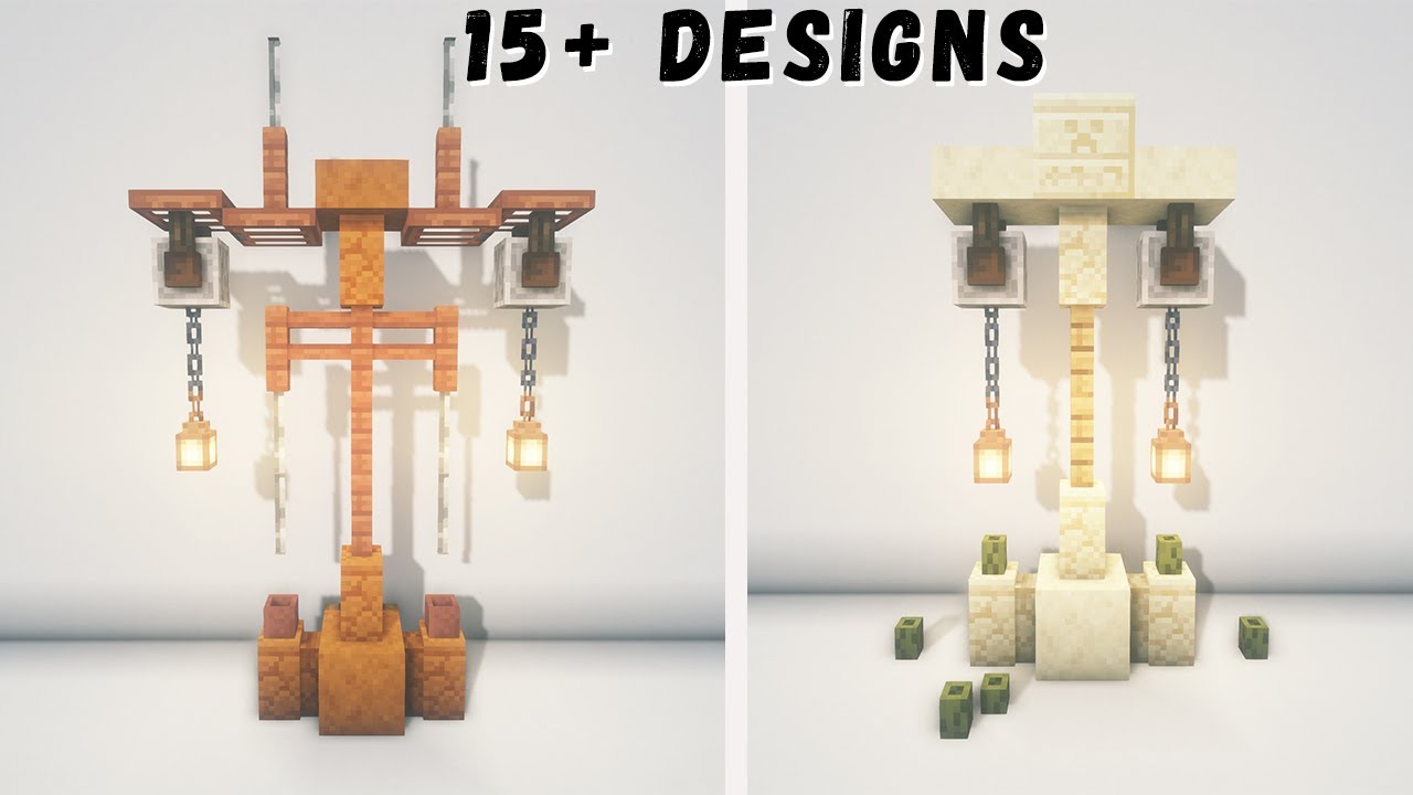 15+ Lamp Post Designs! (Tutorial) | Minecraft - Game Designers Hub