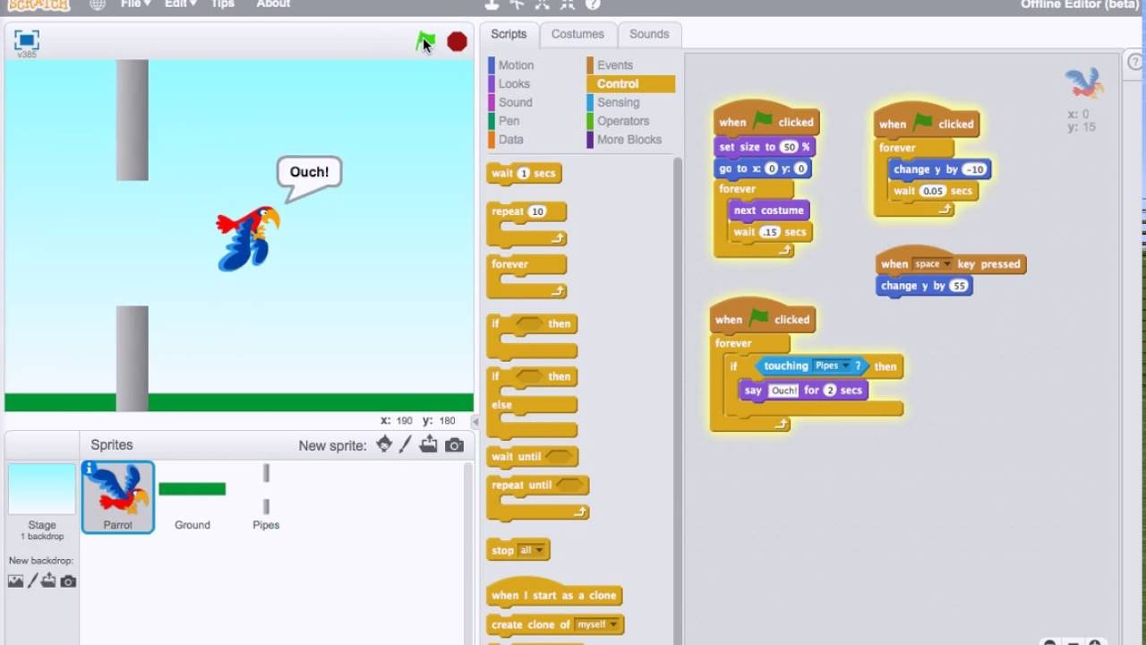 Scratch Platform Game Tutorial Tutorial