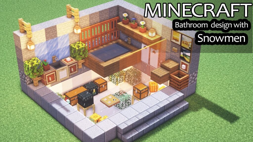 Minecraft Cozy Bathroom Build Tutorial How To Make An Unique Design In Minecraft Game Designers Hub